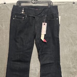 NWT Vigoss Low Rise Dark Blue Stretch Bootcut Sz 15
